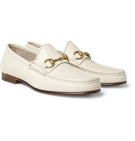 all white gucci loafers